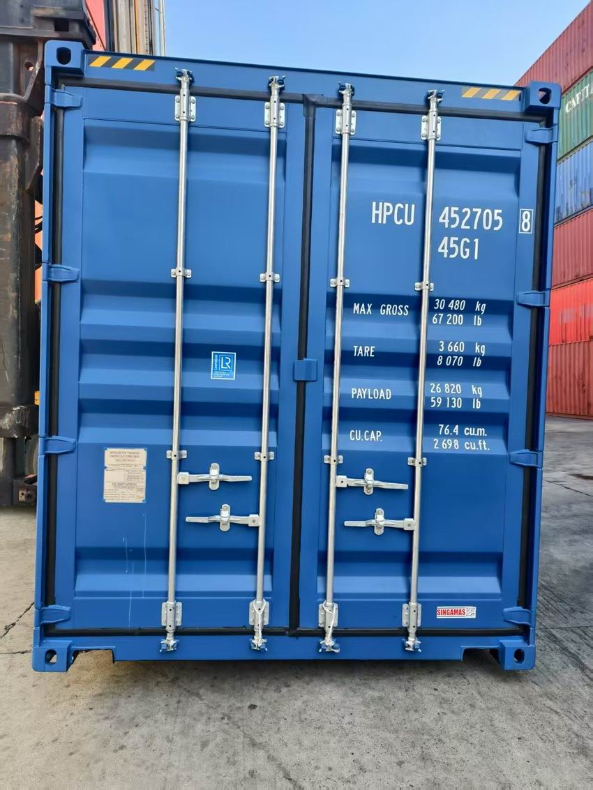 全新40尺集装箱，蓝色，40HQ